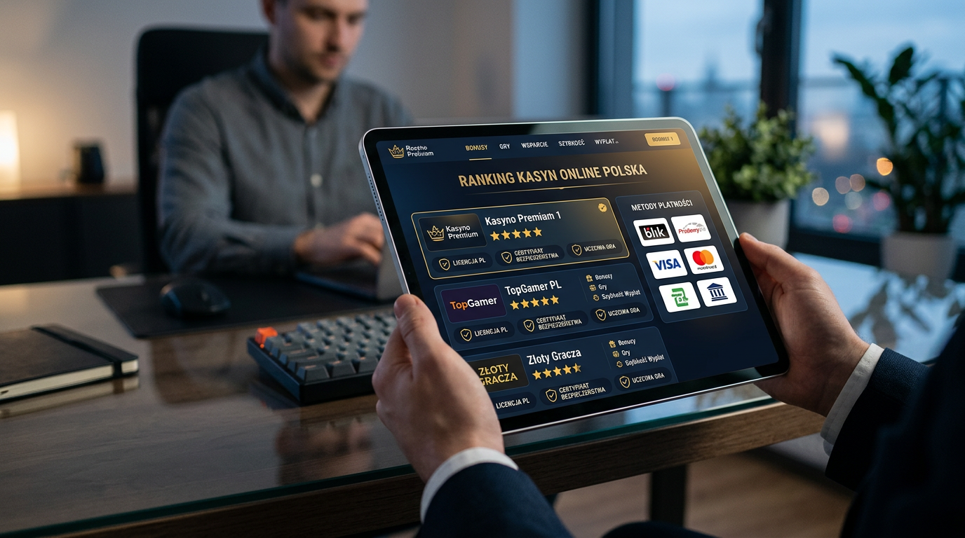 Ranking najlepszych kasyn online w Polsce 2026 na nowoczesnym tablecie